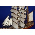 Beautiful Vintage Display Model of a Tall Ship