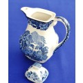 Enoch Wedgewood "Woodland" Blue and White Tea Pot