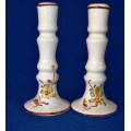 Set of Two Porcelain Candle Holders