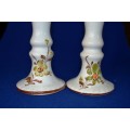 Set of Two Porcelain Candle Holders