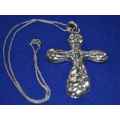 Vintage Sterling Silver Cross on Chain