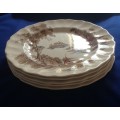 Johnson Brothers The Old Mill Dinner Plates x 5