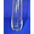 Murano Italy Hand Crafted Clear Glass Vase