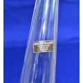 Murano Italy Hand Crafted Clear Glass Vase
