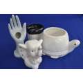 White  Porcelain Items - Three pieces