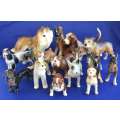 Collection of Porcelain Dogs - 14 Pieces