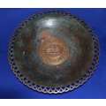 ** REDUCED ** Pal Bell  Mixed Metals (Copper and Brass)  Footed Bowl c1950` **Rare**