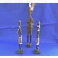 Beaded African Art / Decor Figures - Three Pieces