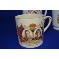 British Royal Family Commemorative Mugs - 3 Pieces