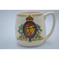 Johnson Bros Mug Commemorating the Coronation of King Geroge VI and Queen Elizabeth  - May 1937