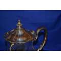 Vintage silver Plate Footed Coffee Pot