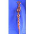 Hand Carved  Legend of the Nyami-Nyami Walking Stick