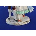 Vintage Dresden Lace Porcelain Dancing couple - Germany