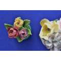 Vintage Porcelain Posy Ornaments - Royal Doulton and Crown Staffordshire