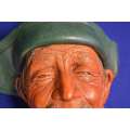 Vintage Bossons Chalkware Character Head - The Sardinian