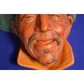 Vintage Bossons Chalkware Character Head - The Sardinian