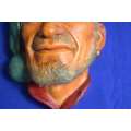 Vintage Bossons Chalkware Character Head - The Corsican