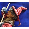 Halloween Witch Doll with Broomstick