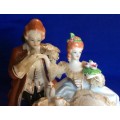 Two Dresden Style Porcelain Figural Groups