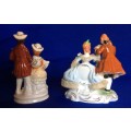 Two Dresden Style Porcelain Figural Groups