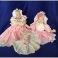 Set of three Posy Display Dolls