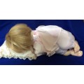 Adorable Little Sleeping Baby Porcelain Doll