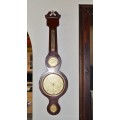 Vintage Wood and Brass Weather Station - Made in Germany