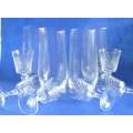 Crystal  Tall  Tumblers and Crystal Liqueur Glasses