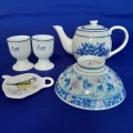 Selection of Blue and White Porcelain Items - 5 Pieces