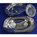 Assorted Silver Plated Dishes - Three Pieces