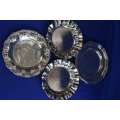Assorted Silver Plated Bowls - Four Pieces
