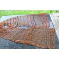 Decorative Vintage Woven Copper and bead Table Runner