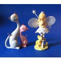 Small Fairy and Cat Ornaments - Nursery Decor
