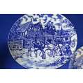 Constantia Fine China  Blue and White Plates - 3 Pieces
