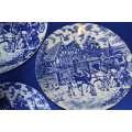 Constantia Fine China  Blue and White Plates - 3 Pieces
