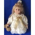 Porcelain Angel Display Doll