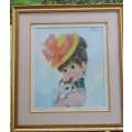 John Stevens Vintage Print Harriet Framed behind Glass