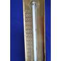 Vintage Brass Thermometer on Metal Stand