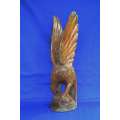 Carved Wooden Fish Eagle