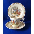 Royal Doulton Bunnykins Cup, Saucer and side Plate