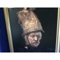 Framed Print Rembrandt`s `The Man with the Golden Helmet` 1636