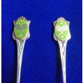 Collectible Spoons - Crossed Tennis Racket Emblem x 6