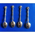 Vintage Ornate Handle spoons x 4