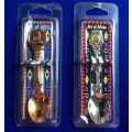 Art of Africa Collectible Spoons x 2