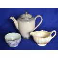 Tea Pot, Milk jug and Open Sugar Bowl - Various Makers