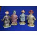 Set of Four Bisque Porcelain Figures