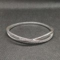 Pandora Sterling Silver Entwined Bangle (17cm)