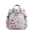Large Capacity Multifunction Organizer Mommy Travel Backpack Baby Nappy Bag - Light Grey