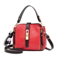 Ladies Fashion Classic Messenger PU Leather Shoulder Handbag-Red