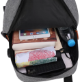 Handbag Crossbody Bag Laptop Backpack With External USB Port - Set of 3-Black